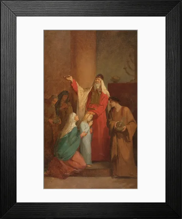 Framed Print : Esquisse pour l'église Notre-Dame-de-Clignancourt - La Présentation de la Vierge au Temple, c.1866. Creator: Nélie Barbe Hyacinthe Jacquemart Framed Print : Esquisse pour l'église Notre-Dame-de-Clignancourt - La Présentation de la Vierge au Temple, c.1866. Creator: Nélie Barbe Hyacinthe Jacquemart