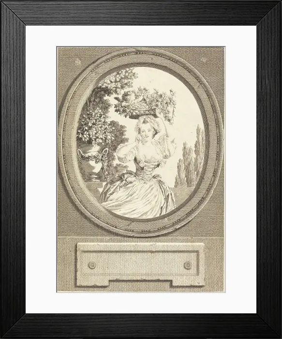 Framed Print : Marton, 1777. Creator: Nicolas Ponce Framed Print : Marton, 1777. Creator: Nicolas Ponce