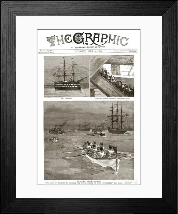 Framed Print : The Graphic, Front Cover Saturday June 14, 1890, 1890. Creator: Unknown Framed Print : The Graphic, Front Cover Saturday June 14, 1890, 1890. Creator: Unknown