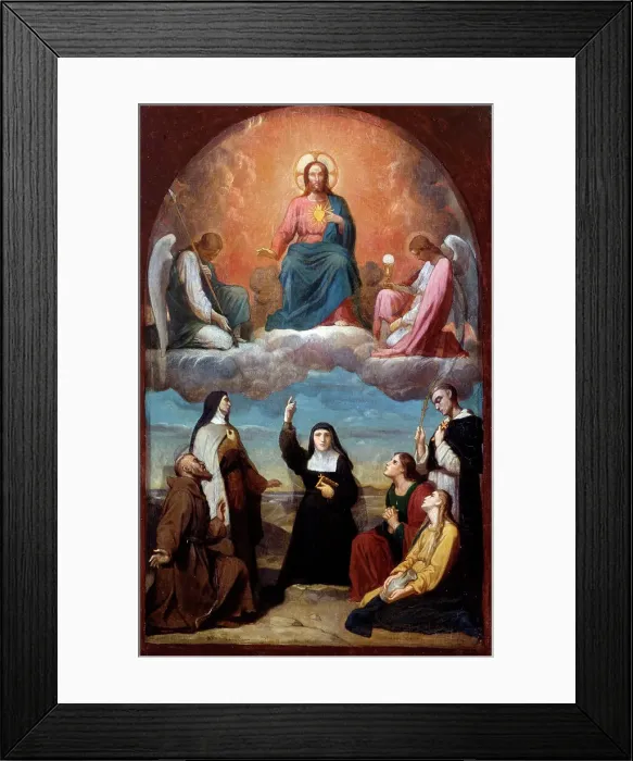 Framed Print : Esquisse pour l'église de la Trinité : Le Sacré Coeur, c.1870. Creator: Romain Cazes Framed Print : Esquisse pour l'église de la Trinité : Le Sacré Coeur, c.1870. Creator: Romain Cazes