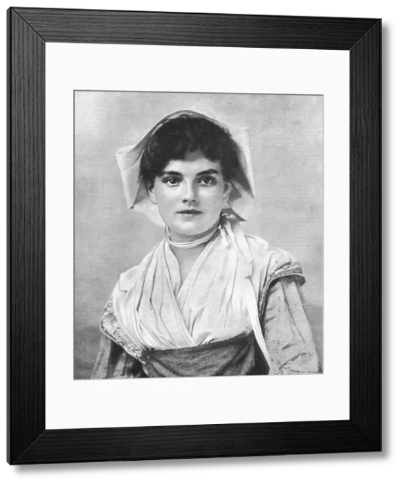 Framed Print : La Belle Bretonne, 1890. Creator: Unknown. La Belle Bretonne, 1890. Creator: Unknown Framed Print : La Belle Bretonne, 1890. Creator: Unknown. La Belle Bretonne, 1890. Creator: Unknown