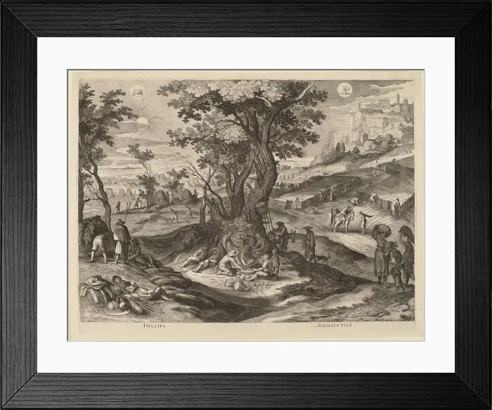 Framed Print : July and August, 1615. Creator: Aegidius Sadeler II Framed Print : July and August, 1615. Creator: Aegidius Sadeler II