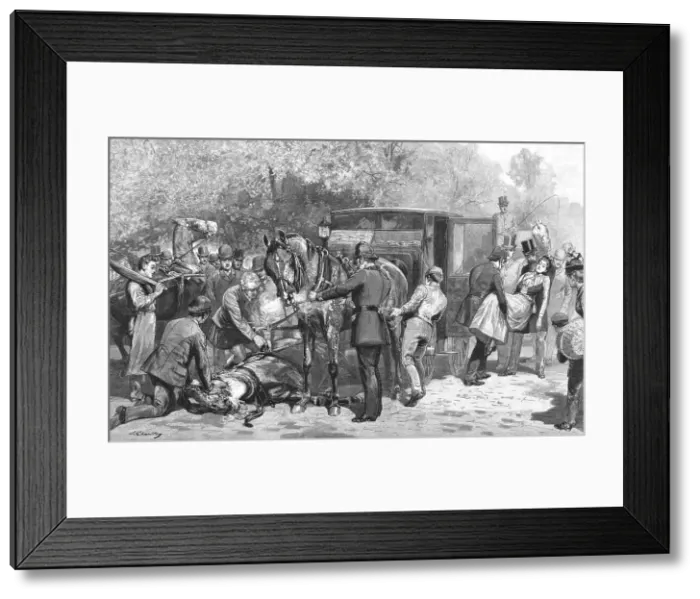 Framed Print : More Frightened Than Hurt, 1890. Creator: John Charlton. More Frightened Than Hurt, 1890. Creator: John Charlton Framed Print : More Frightened Than Hurt, 1890. Creator: John Charlton. More Frightened Than Hurt, 1890. Creator: John Charlton
