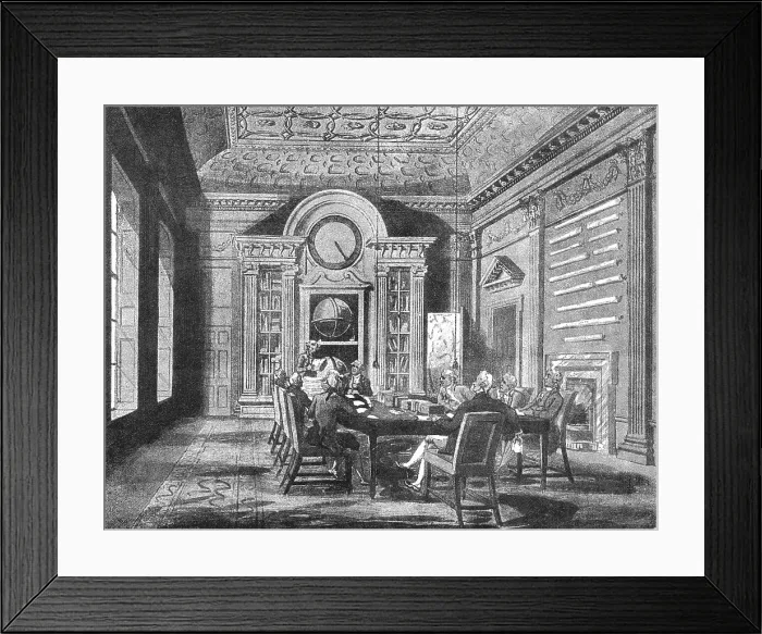 Framed Print : The Admiralty Board-Room in 1808; From a print published at the time, 1808. 1890. Creator: Unknown Framed Print : The Admiralty Board-Room in 1808; From a print published at the time, 1808. 1890. Creator: Unknown