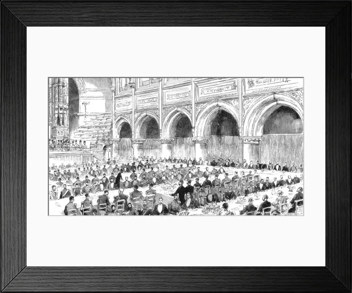 Framed Print : The National Armada Tercentenary Commemoration Memorial at Plymouth; The Banquet at the Guildhall Creator: William Harris Weatherhead Framed Print : The National Armada Tercentenary Commemoration Memorial at Plymouth; The Banquet at the Guildhall Creator: William Harris Weatherhead