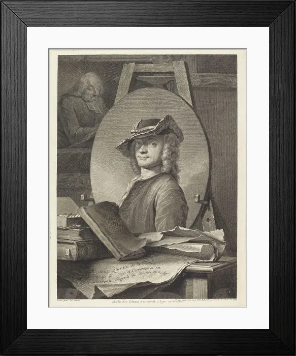 Framed Print : Maurice Quentin de la Tour, 1772. Creator: Georg Friedrich Schmidt Framed Print : Maurice Quentin de la Tour, 1772. Creator: Georg Friedrich Schmidt