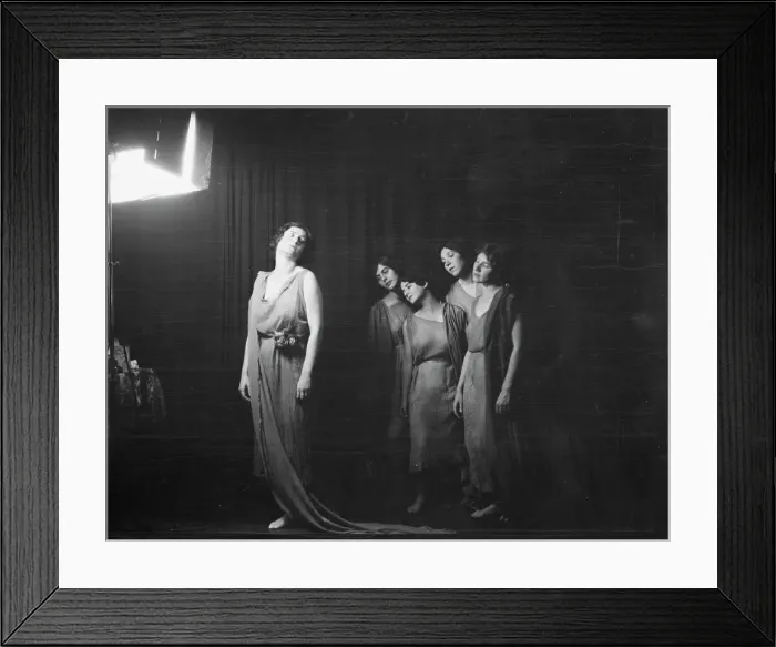 Framed Print : Strauss, Sarah Mildred, and pupils, 1925 Sept. 26. Creator: Arnold Genthe Framed Print : Strauss, Sarah Mildred, and pupils, 1925 Sept. 26. Creator: Arnold Genthe