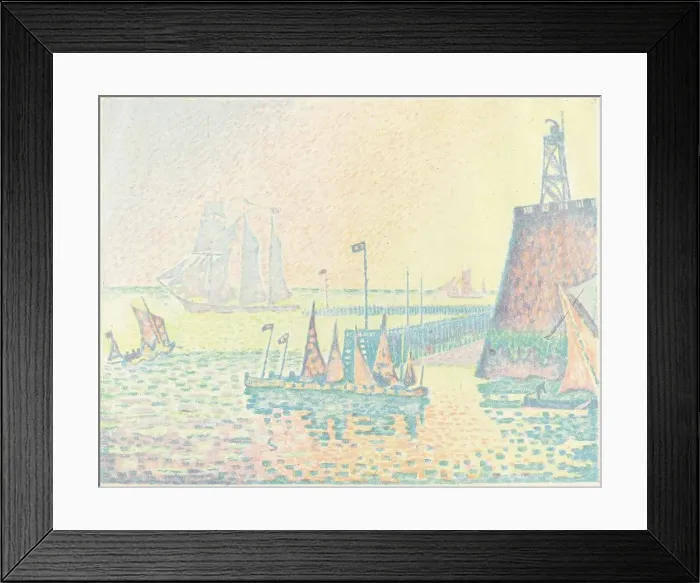 Framed Print : Evening (Le soir), 1898. Creator: Paul Signac Framed Print : Evening (Le soir), 1898. Creator: Paul Signac