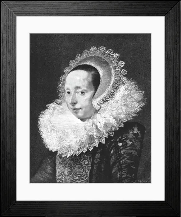 Framed Print : Portrait of a Women after Franz Hals, 1890. Creator: Frans Hals. Portrait of a Women after Franz Hals, 1890. Creator: Frans Hals Framed Print : Portrait of a Women after Franz Hals, 1890. Creator: Frans Hals. Portrait of a Women after Franz Hals, 1890. Creator: Frans Hals