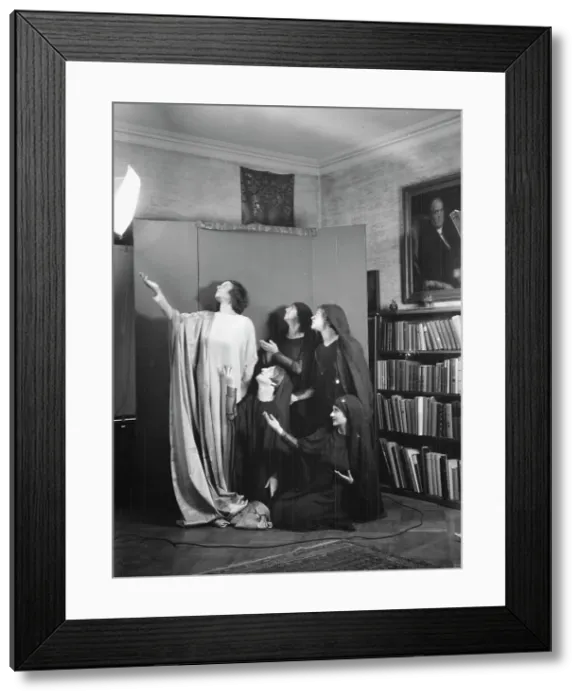 Framed Print : Strauss, Sarah Mildred, and pupils, 1926 Sept. 21. Creator: Arnold Genthe Framed Print : Strauss, Sarah Mildred, and pupils, 1926 Sept. 21. Creator: Arnold Genthe