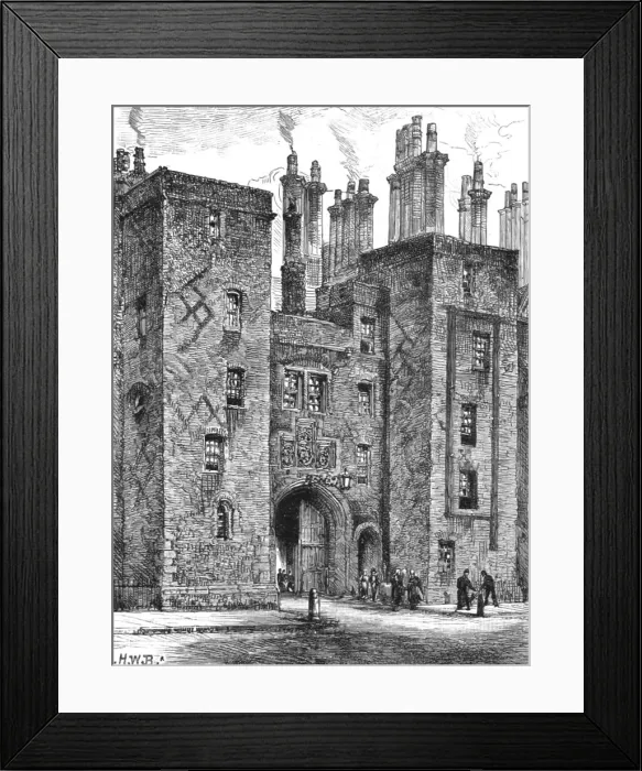 Framed Print : The Old Buildings, Lincoln's Inn, 1890. Creator: Unknown Framed Print : The Old Buildings, Lincoln's Inn, 1890. Creator: Unknown