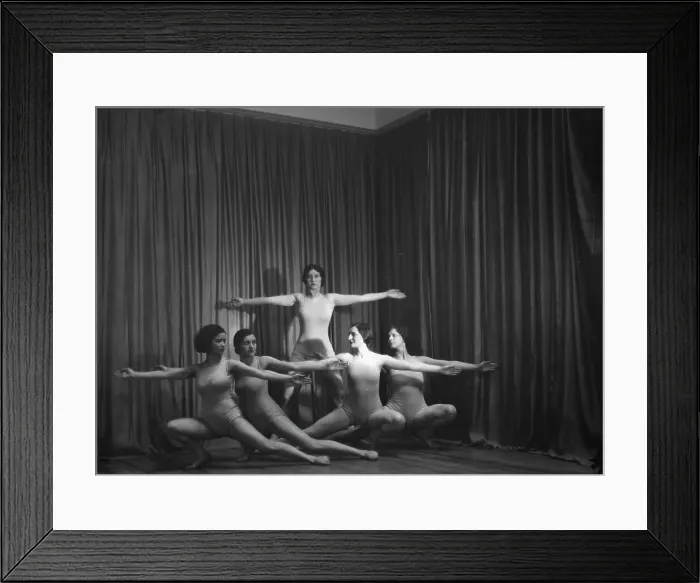 Framed Print : Strauss, Sarah Mildred, and pupils, 1930 Apr. 25. Creator: Arnold Genthe Framed Print : Strauss, Sarah Mildred, and pupils, 1930 Apr. 25. Creator: Arnold Genthe