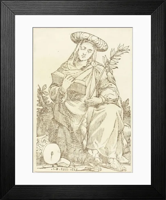 Framed Print : Sibylla Libyca, 1625. Creator: Jacques Stella Framed Print : Sibylla Libyca, 1625. Creator: Jacques Stella