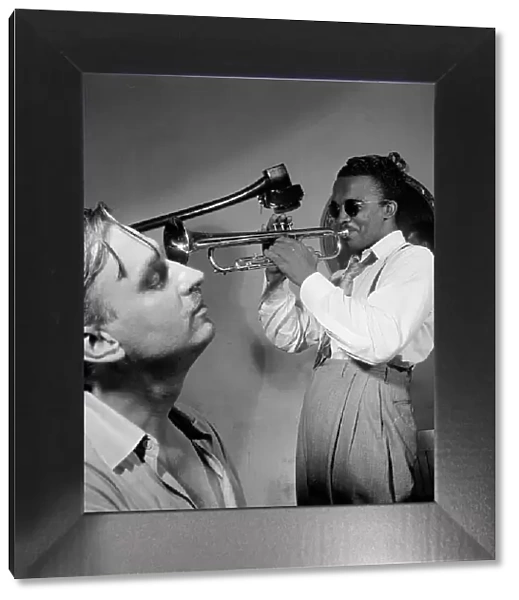Portrait of Howard McGhee and Brick Fleagle, New York, N.Y. ca. Sept. 1947. Creator: William Paul Gottlieb