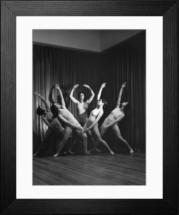 Framed Print : Strauss, Sarah Mildred, and pupils, 1930 Apr. 25. Creator: Arnold Genthe Framed Print : Strauss, Sarah Mildred, and pupils, 1930 Apr. 25. Creator: Arnold Genthe