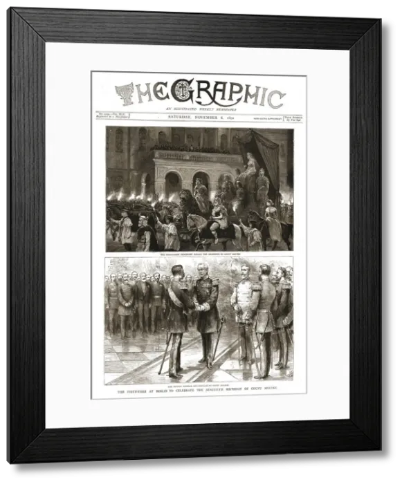Framed Print : The Graphic, Front Cover Saturday, November 8, 1890, 1890. Creator: Unknown Framed Print : The Graphic, Front Cover Saturday, November 8, 1890, 1890. Creator: Unknown