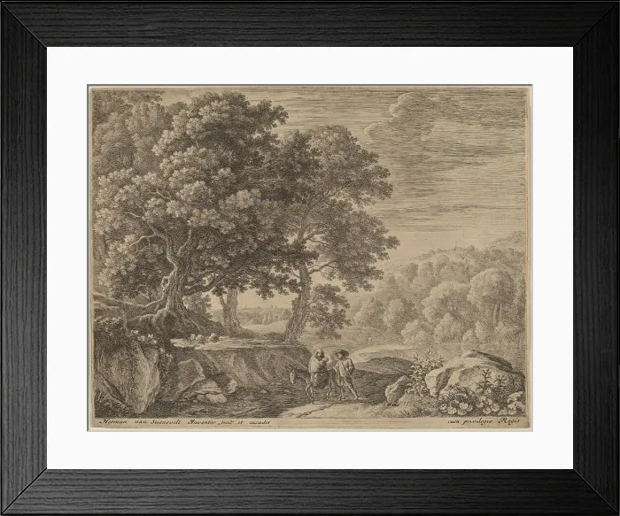Framed Print : The Little Angels on the Hill. Creator: Herman van Swanevelt Framed Print : The Little Angels on the Hill. Creator: Herman van Swanevelt