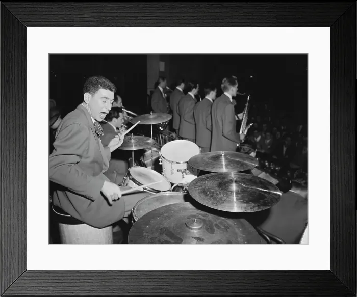 Framed Print : Portrait of Shelly Manne, Bob Cooper, Art Pepper, and Bob Gioga, 1947 or 1948. Creator: William Paul Gottlieb Framed Print : Portrait of Shelly Manne, Bob Cooper, Art Pepper, and Bob Gioga, 1947 or 1948. Creator: William Paul Gottlieb