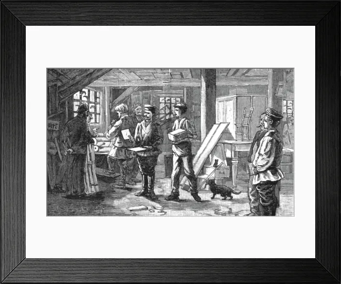 Framed Print : Russia's Traetment of her Prisoners; Notes at Kharsakov, Saghalien, Eastern Siberia; Carpenters Sh Creator: Unknown Framed Print : Russia's Traetment of her Prisoners; Notes at Kharsakov, Saghalien, Eastern Siberia; Carpenters Sh Creator: Unknown