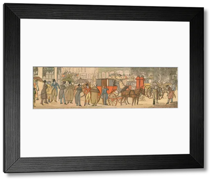Framed Print : A Trip to Leicestershire, or The Melton Mowbray Panorama, 1820; Frost Breaking Up -- Off to the Sh Creator: Unknown Framed Print : A Trip to Leicestershire, or The Melton Mowbray Panorama, 1820; Frost Breaking Up -- Off to the Sh Creator: Unknown