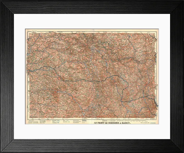 Framed Print : Le Front de Soissons a Nancy. 1er janvier 1916, 1916. Creator: Unknown Framed Print : Le Front de Soissons a Nancy. 1er janvier 1916, 1916. Creator: Unknown