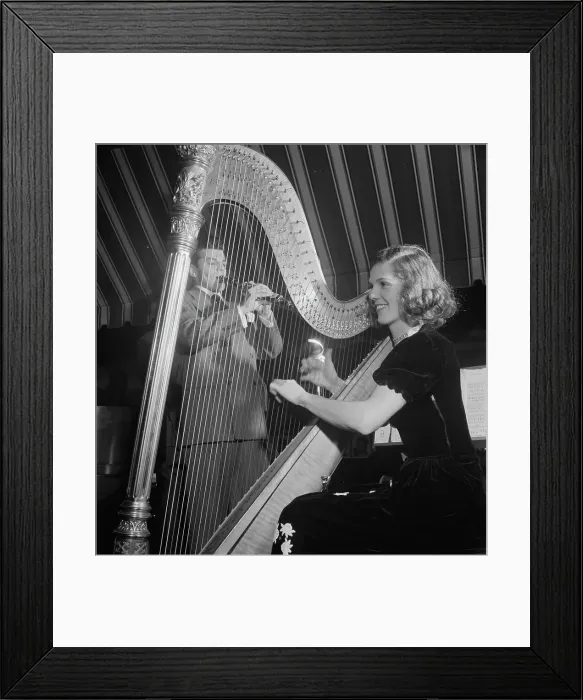 Framed Print : Portrait of Joe Marsala and Adele Girard, Hickory House, New York, N.Y. 1946. Creator: William Paul Gottlieb Framed Print : Portrait of Joe Marsala and Adele Girard, Hickory House, New York, N.Y. 1946. Creator: William Paul Gottlieb