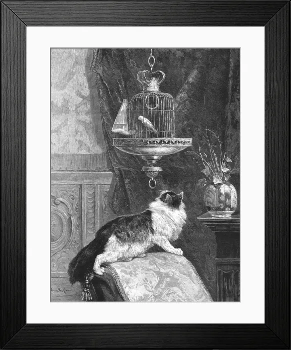Framed Print : A Longing Look, 1890. Creator: Unknown Framed Print : A Longing Look, 1890. Creator: Unknown