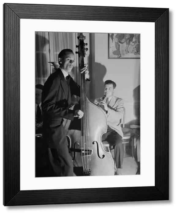 Framed Print : Portrait of Joe Marsala and Tommy Potter, Turkish Embassy, Washington, D.C. 1930. Creator: William Paul Gottlieb Framed Print : Portrait of Joe Marsala and Tommy Potter, Turkish Embassy, Washington, D.C. 1930. Creator: William Paul Gottlieb