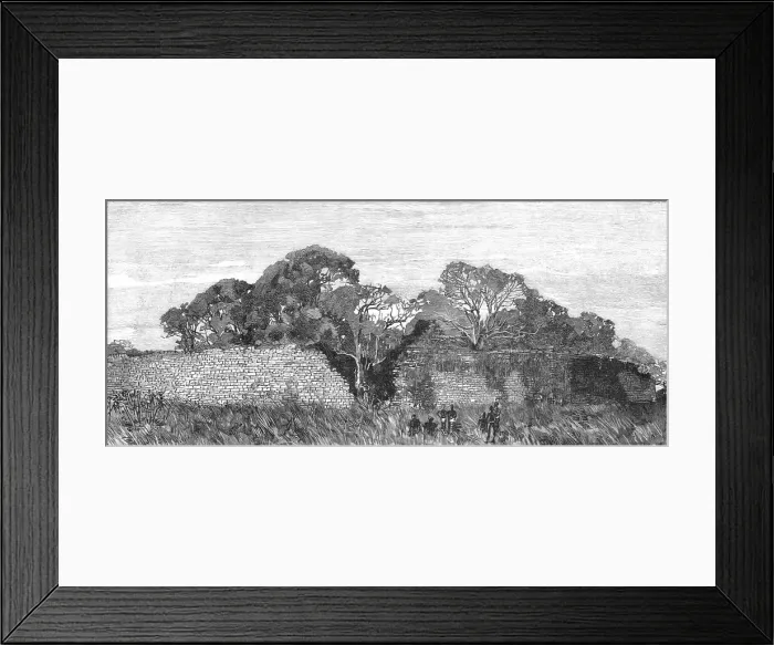 Framed Print : The Pioneer Corps of the British South Africa Co's Forces on their way to Mashonaland; Ancient Rui Creator: Unknown Framed Print : The Pioneer Corps of the British South Africa Co's Forces on their way to Mashonaland; Ancient Rui Creator: Unknown