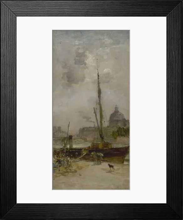 Framed Print : Esquisse pour le salon des Arts de l'Hôtel de Ville de Paris : Le port Saint-Nicolas, c.1889. Creator: Charles Lapostolet Framed Print : Esquisse pour le salon des Arts de l'Hôtel de Ville de Paris : Le port Saint-Nicolas, c.1889. Creator: Charles Lapostolet