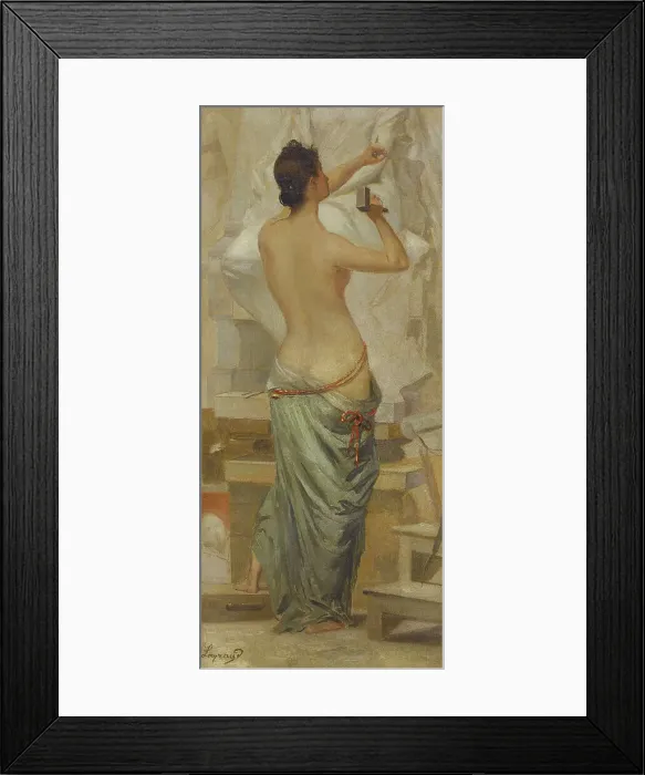 Framed Print : Esquisse pour le salon des Arts de l'Hôtel de Ville de Paris : La sculpture, c.1889. Creator: Joseph Fortuné Layraud Framed Print : Esquisse pour le salon des Arts de l'Hôtel de Ville de Paris : La sculpture, c.1889. Creator: Joseph Fortuné Layraud