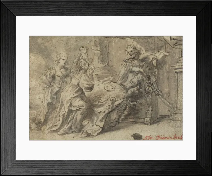 Framed Print : Philomela, Procne, and the Thracian King Tereus. Creator: Abraham Jansz van Diepenbeeck Framed Print : Philomela, Procne, and the Thracian King Tereus. Creator: Abraham Jansz van Diepenbeeck