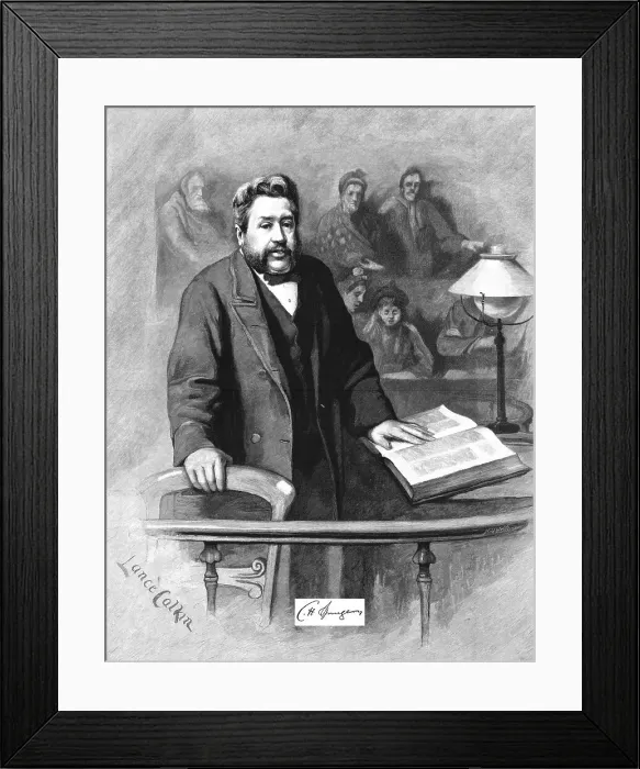 Framed Print : Celebrities of the Day -- The Rev.Charles Haddon Spurgeon; Pastor of the Metropolitan Tabernacle, Creator: Lance Calkin Framed Print : Celebrities of the Day -- The Rev.Charles Haddon Spurgeon; Pastor of the Metropolitan Tabernacle, Creator: Lance Calkin