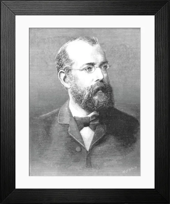 Framed Print : Dr. Robert Koch, of the Institute of Hygiene, Berlin, Discoverer of the Cure for Consumption, 189 Creator: Unknown Framed Print : Dr. Robert Koch, of the Institute of Hygiene, Berlin, Discoverer of the Cure for Consumption, 189 Creator: Unknown