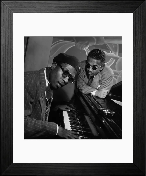Framed Print : Portrait of Thelonious Monk and Howard McGhee, Minton's Playhouse, New York, N.Y. ca. Sept. 1947. Creator: William Paul Gottlieb Framed Print : Portrait of Thelonious Monk and Howard McGhee, Minton's Playhouse, New York, N.Y. ca. Sept. 1947. Creator: William Paul Gottlieb