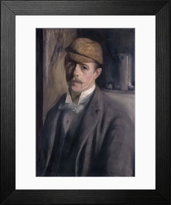 Framed Print : Portrait de l'artiste, c.1890. Creator: Jacques Emile Blanche Framed Print : Portrait de l'artiste, c.1890. Creator: Jacques Emile Blanche