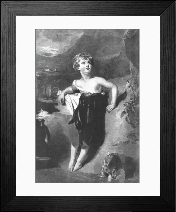Framed Print : A Child with a Kid'; after Sir Thomas Lawrence, P.R.A, 1890. Creator: Charles Roberts Framed Print : A Child with a Kid'; after Sir Thomas Lawrence, P.R.A, 1890. Creator: Charles Roberts
