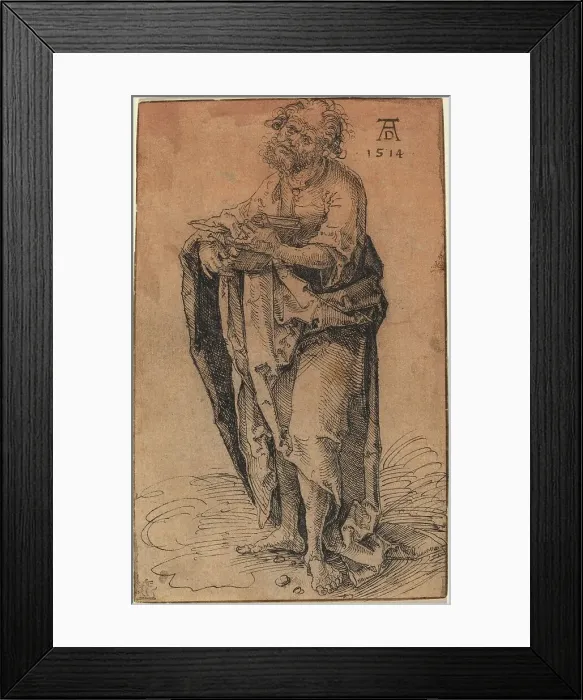 Framed Print : A Standing Apostle Holding a Book, c. 1510 or before. Creator: Hans von Kulmbach Framed Print : A Standing Apostle Holding a Book, c. 1510 or before. Creator: Hans von Kulmbach