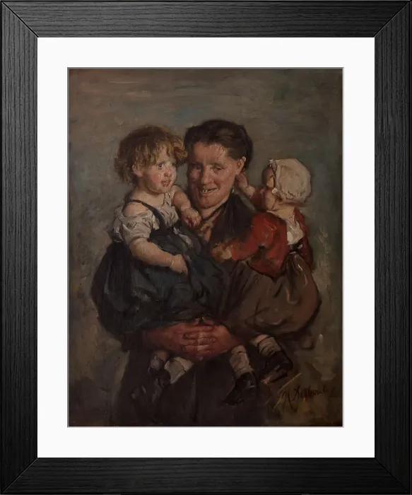 Framed Print : La bonne bête, c.1890. Creator: Marcellin-Gilbert Desboutin