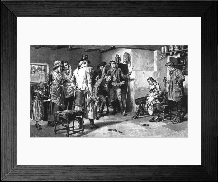 Framed Print : Cornered'; after Frank Dadd, R.I, 1890. Creator: Unknown Framed Print : Cornered'; after Frank Dadd, R.I, 1890. Creator: Unknown