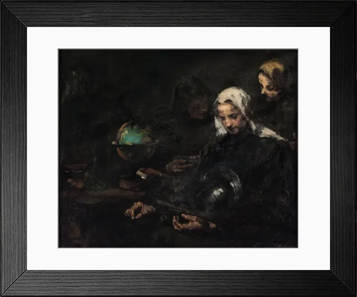 Framed Print : Chez l'antiquaire, c.1891. Creator: Theodule Ribot Framed Print : Chez l'antiquaire, c.1891. Creator: Theodule Ribot