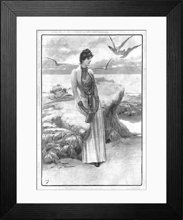 Framed Print : A Summer Dream'; after Herbert Gandy, 1890. Creator: Unknown Framed Print : A Summer Dream'; after Herbert Gandy, 1890. Creator: Unknown