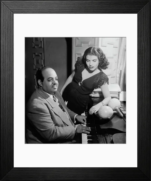 Framed Print : Portrait of Noro Morales, Glen Island Casino, New York, N.Y. ca. July 1947. Creator: William Paul Gottlieb Framed Print : Portrait of Noro Morales, Glen Island Casino, New York, N.Y. ca. July 1947. Creator: William Paul Gottlieb