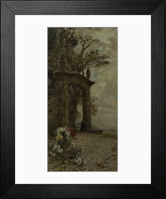 Framed Print : Esquisse pour l'escalier des fêtes de l'Hôtel de Ville de Paris : Un coin du vieux Passy, c.1892. Creator: Armand Charnay Framed Print : Esquisse pour l'escalier des fêtes de l'Hôtel de Ville de Paris : Un coin du vieux Passy, c.1892. Creator: Armand Charnay