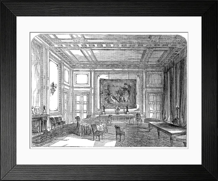 Framed Print : The Room in which Sir Robert Peel died, 1850. Creator: Unknown Framed Print : The Room in which Sir Robert Peel died, 1850. Creator: Unknown