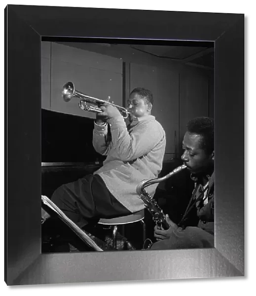 Portrait of Fats Navarro and Charlie Rouse, New York, N.Y. 1946. Creator: William Paul Gottlieb