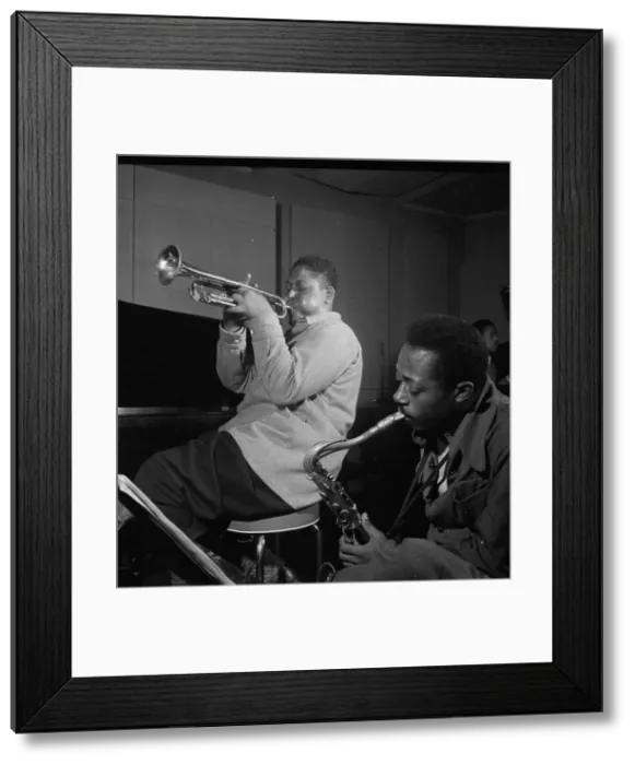Framed Print : Portrait of Fats Navarro and Charlie Rouse, New York, N.Y. 1946. Creator: William Paul Gottlieb Framed Print : Portrait of Fats Navarro and Charlie Rouse, New York, N.Y. 1946. Creator: William Paul Gottlieb