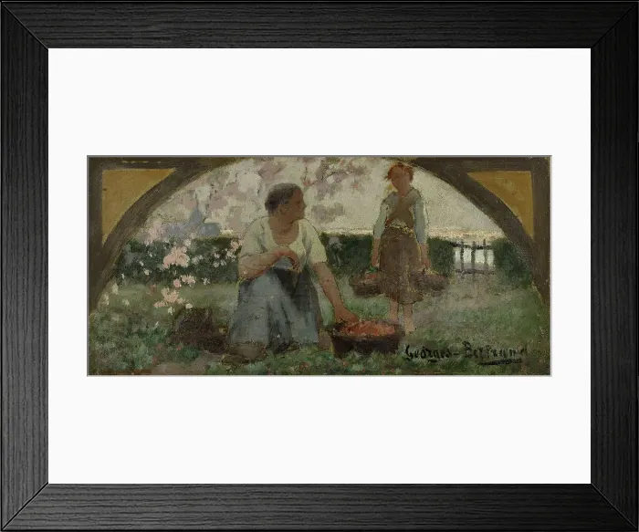 Framed Print : Esquisse pour la salle à manger de l'Hôtel de Ville de Paris : Les fraises, c.1893. Creator: Georges Bertrand Framed Print : Esquisse pour la salle à manger de l'Hôtel de Ville de Paris : Les fraises, c.1893. Creator: Georges Bertrand