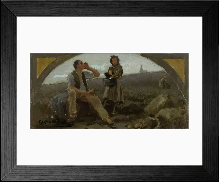 Framed Print : Esquisse pour la salle à manger de l'Hôtel de Ville de Paris : La pomme de terre, c.1893. Creator: Georges Bertrand Framed Print : Esquisse pour la salle à manger de l'Hôtel de Ville de Paris : La pomme de terre, c.1893. Creator: Georges Bertrand