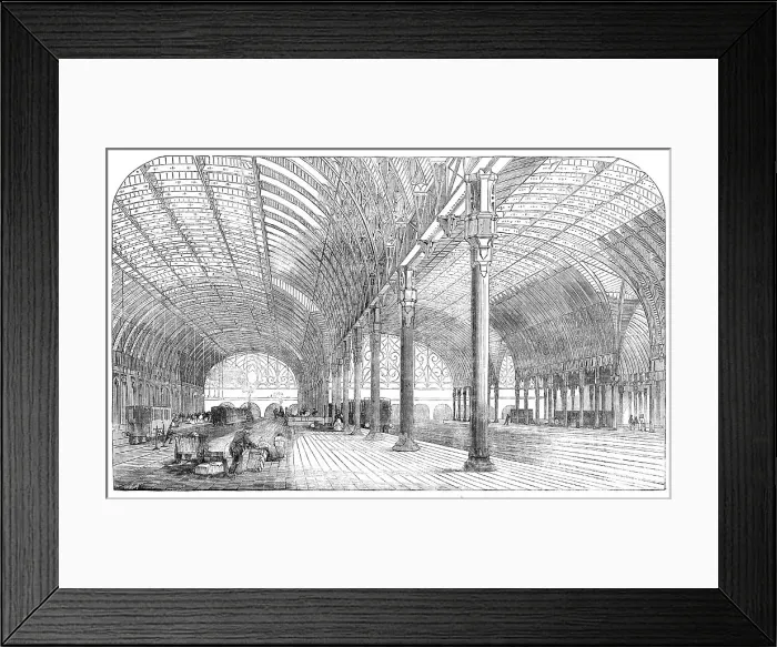 Framed Print : The Great Western Railway New Terminus, at Paddington, 1854. Creator: Unknown Framed Print : The Great Western Railway New Terminus, at Paddington, 1854. Creator: Unknown